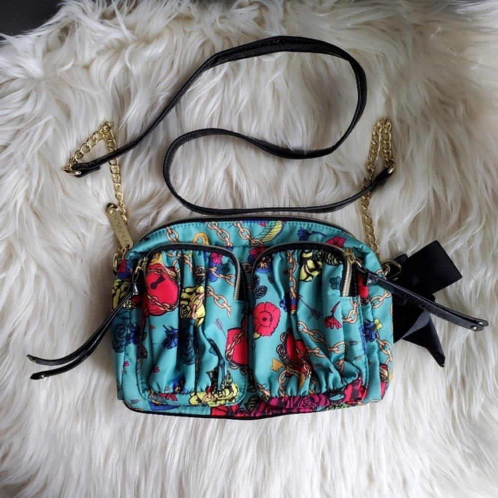 Betsey Johnson Key To My Heart Crossbody Handbag